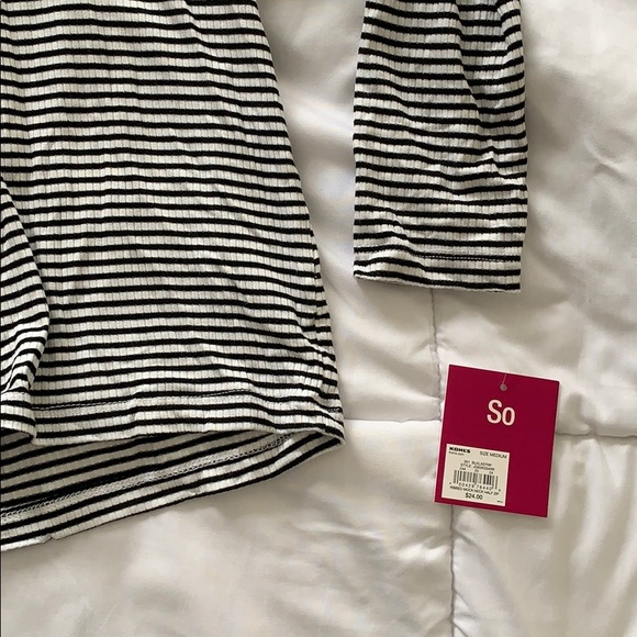 So Ribbed Stripped Long Sleeve Tee - Picture 4 of 4